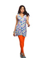 Premium Viscose Stretchable Ankle Length Leggings For Women Orange