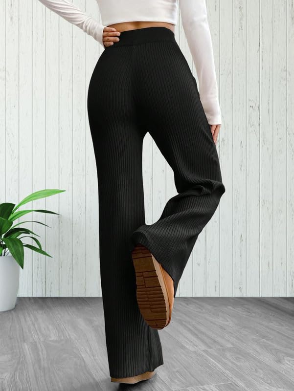 Tee Projekt Regular Fit Trousers for Women | Casual Trousers for Women Black-Beige