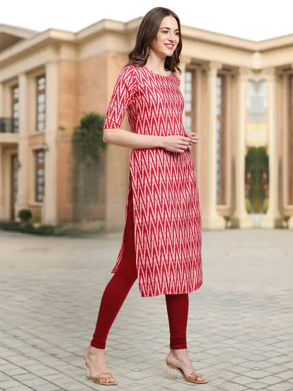 Pinkmint Crepe Digital Printed Kurti For Womens Straight Kurti For Women (Pack Of 5)