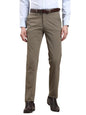 Turtle Men Terry Rayon Slim Fit Solid Flat Front Brown Trouser Trouser