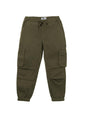 The Souled Store Solids: Olive Green Boys Drawstringed Cotton Cargo Joggers