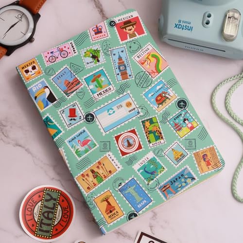 Doodle Travelogue Hard Bound B6 Travel Planner | 24 Monthly Planner Pages | 24 Motivational Quote Pages (5 X 7 Inches, 80 Gsm, 2