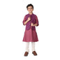 Fabindia Kids Cotton Printed Jacket Purple_2-3Y