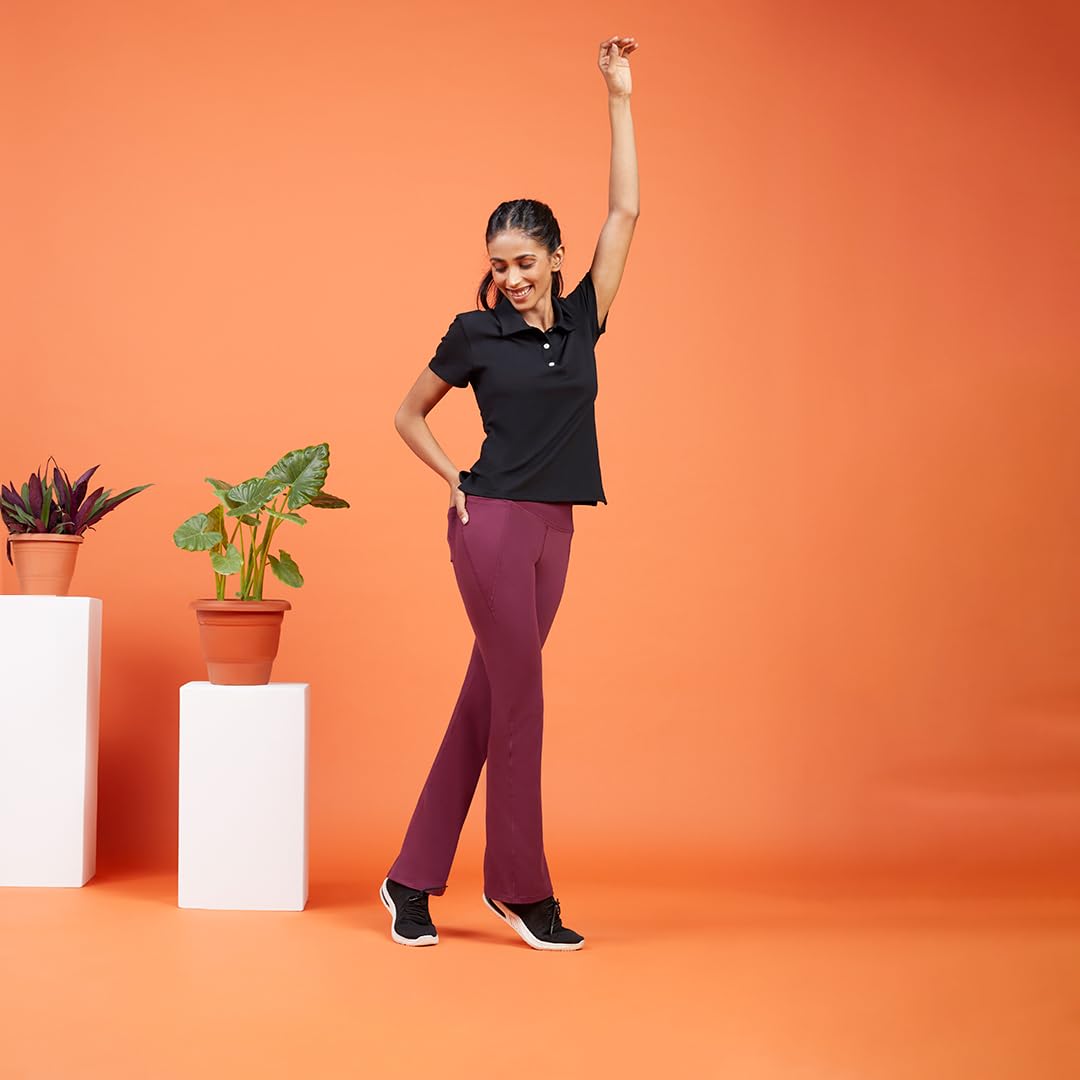 BlissClub Women The Last tee | Stays New for 750+ Days |10X Durable Polo Neck tee | Womens t-Shirt | Short Sleeves | Hip Coverin