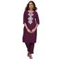 Shienzy Womens Cotton Blend Emroidered Kurta Pant Set | Ethnic Wear For Festive & Casual | Stylish Straight Fit | Elegant Indian