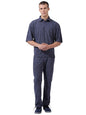 The Indian Garage Co Mens Relaxed Fit Textured Half Sleeves Johnny Collar & Set Co-ords Set