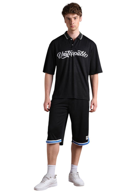 Hubberholme Men Oversized Straight Fit Printed Co-Ord_8