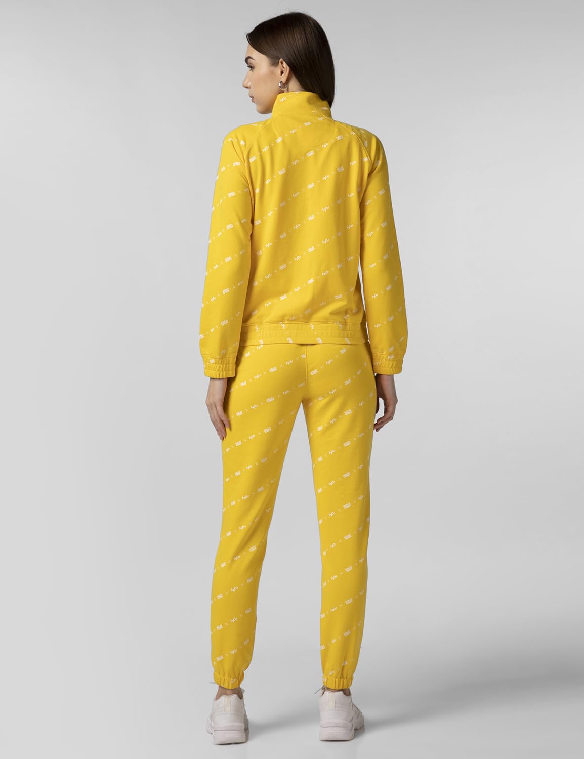 FYLTR Womens Stand Collar Jacket & Jogger Co-ord Set - Full Zipper | Contrast Drawstring | Utility Pockets |Rib Hem & Cuff