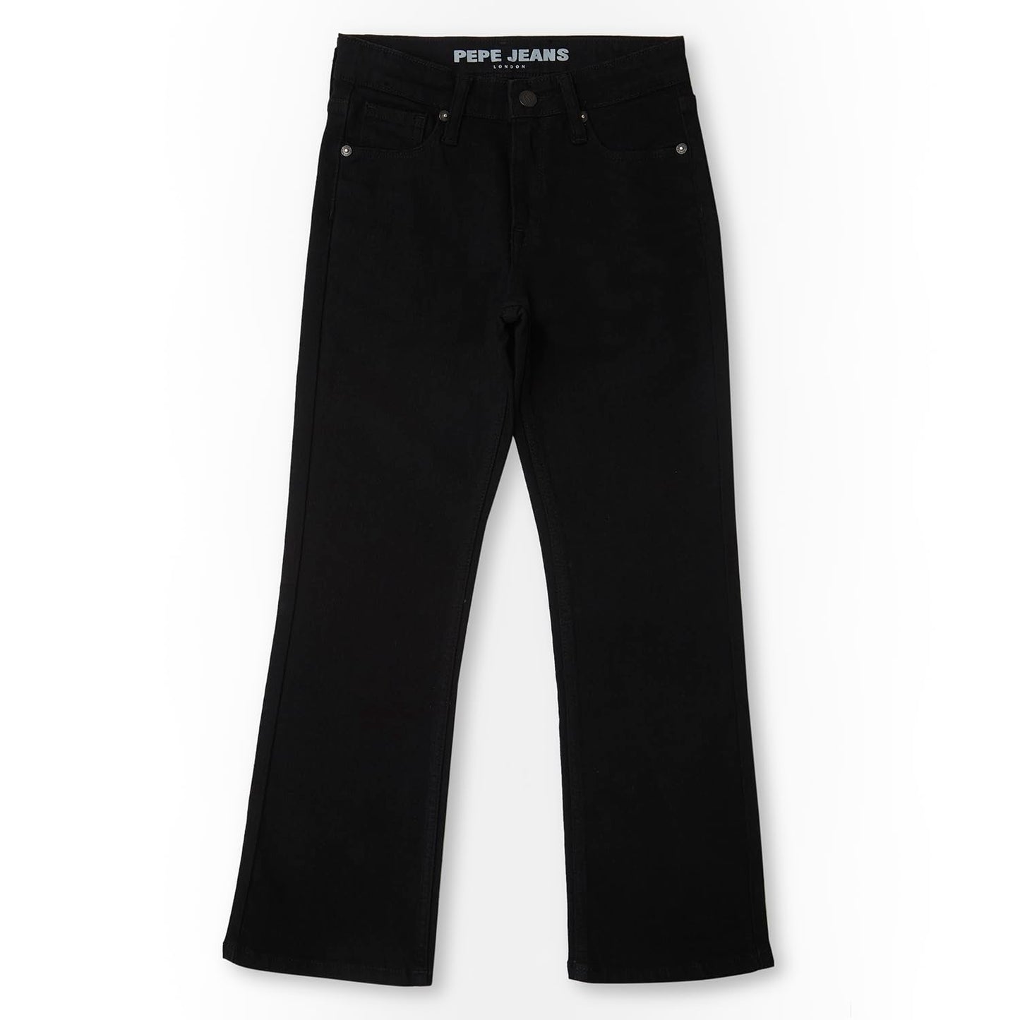 Bootcut Slim Fit Mid Waist Boot Leg Jeans Black
