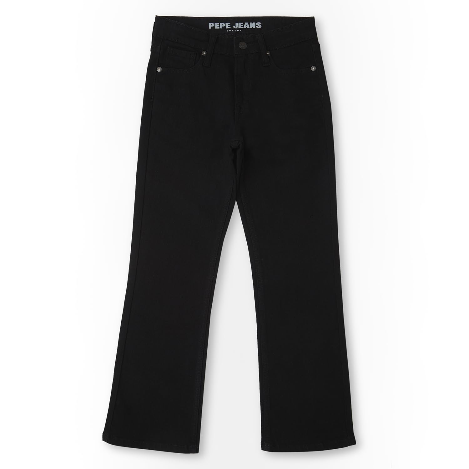 Bootcut Slim Fit Mid Waist Boot Leg Jeans Black