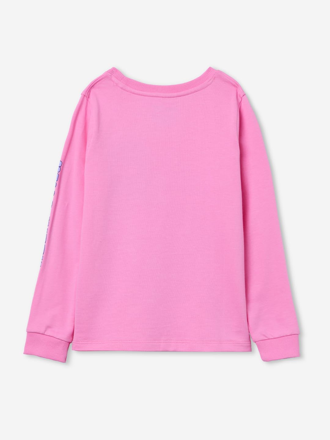 The Souled Store Hello Kitty: Unicorn Girls Round Neck Pink Graphic Printed Cotton Full Sleeve T-Shirts (2-8 Yrs)