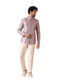 Kisah MenS Bandhgala & Trouser Set  Textured Silk Blend Jacquard Ethnic Suit For Men  Regular Fit Wedding & Festivals  Dry Clean