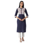 Aurelia White Cotton Kurta and Trousers Set