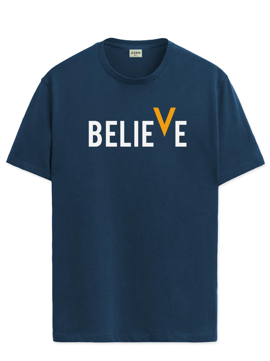 ADRO Men's Believe Design Printed T-Shirt (2XL)