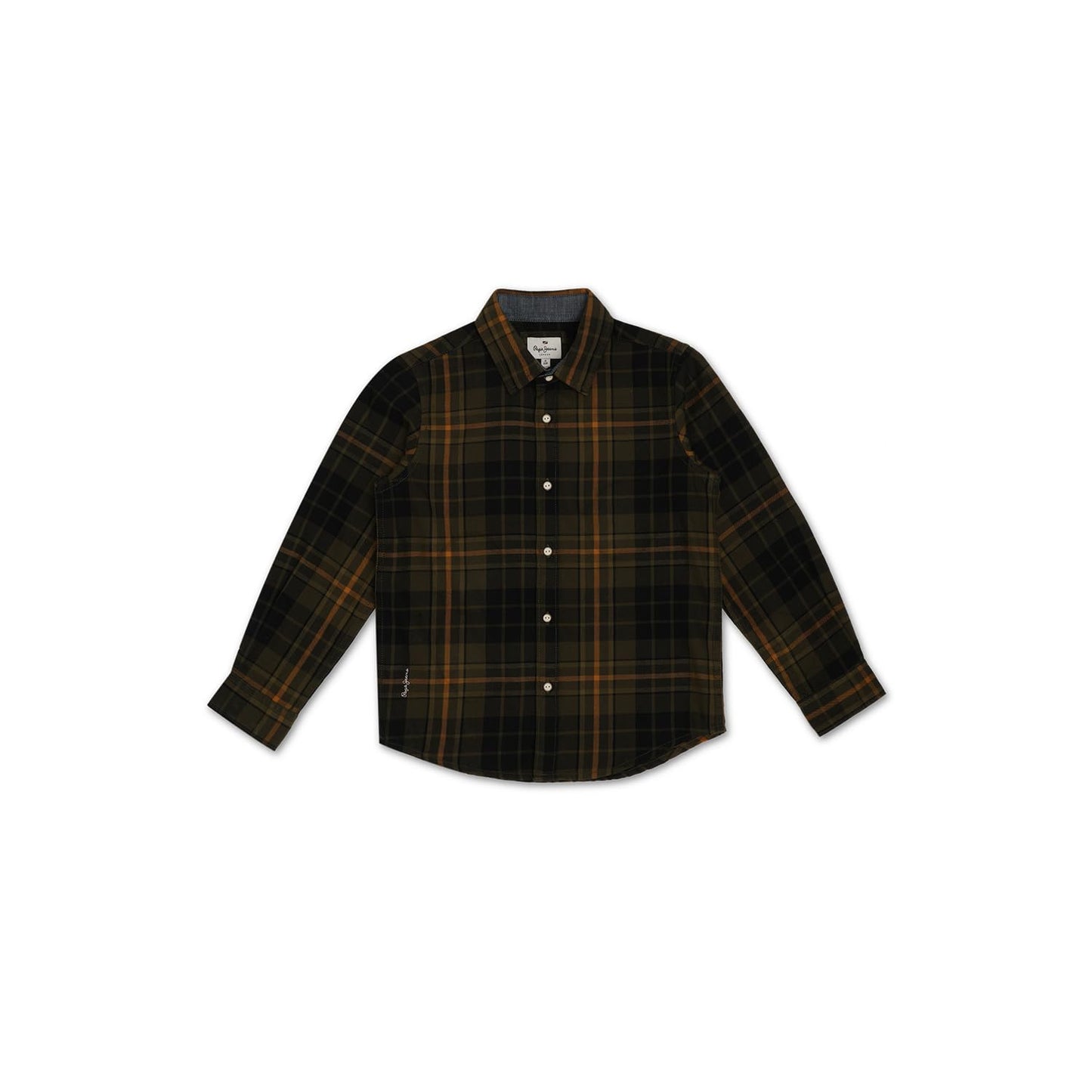 Pepe Jeans BoyS Regular Fit Shirt (Pb302538_Olive Green