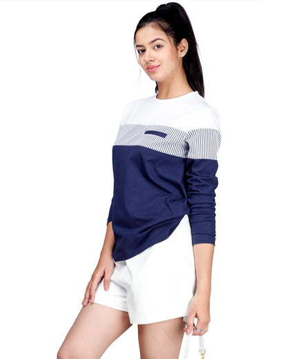 Noble Monk WomenS Round Neck Regular Fit T-Shirt | Full Sleeves | Casual Tshirt For Women