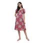 Fabindia WomenS Cotton Linen A-Line Knee-Length Dress (2112038Pink_Pink