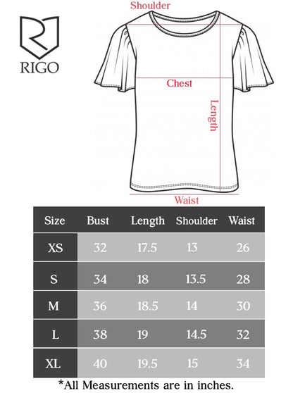 Rigo Round Neck Activewear Top for Women | Comfort Fit Stylish Active T-Shirt for Girls | Gym/Sports Wear Tees & Workout Tops