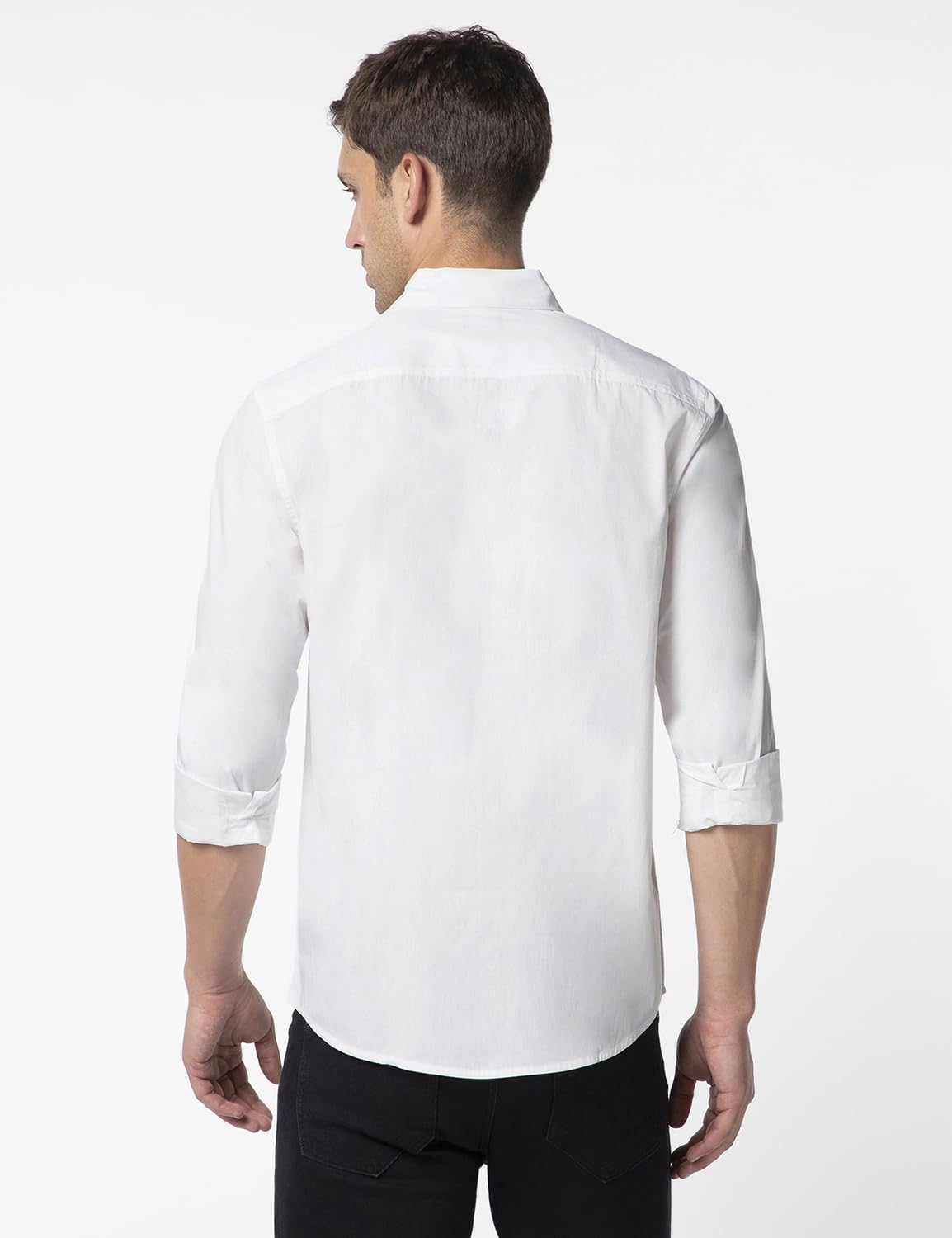 FYLTR Mens Solid 100% Cotton Casual Full Sleeves Shirt with Pocket
