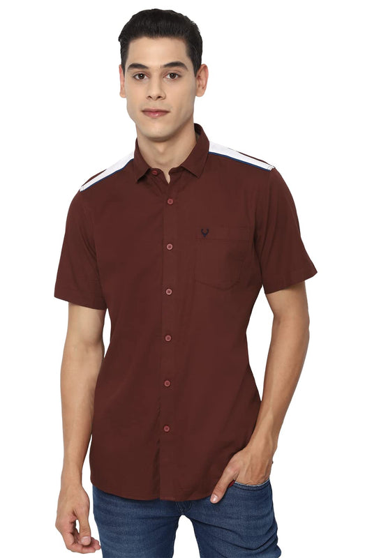 Allen Solly Men Regular Fit Solid Casual Shirt