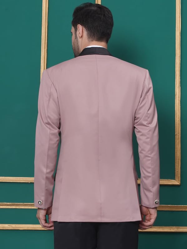 Favoroski Tuxedo Blazer For Men With 2 Pockets | Rayon Slim Fit Blazers | Ethnic Wear Tuxedos | One Button Solid Tuxedo Blazers
