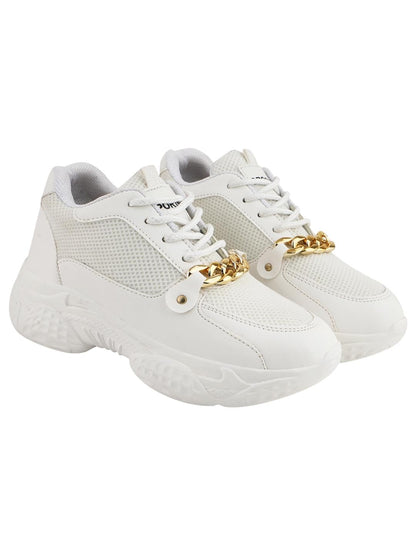 Shoetopia WomenS Suede Sneakers White