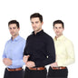 Xjarvis Clifton MenS Regular Fit Cotton Blend Plain Shirt  Full Sleeves Casual & Formal Summer Shirt With Pocket Design & Sprea