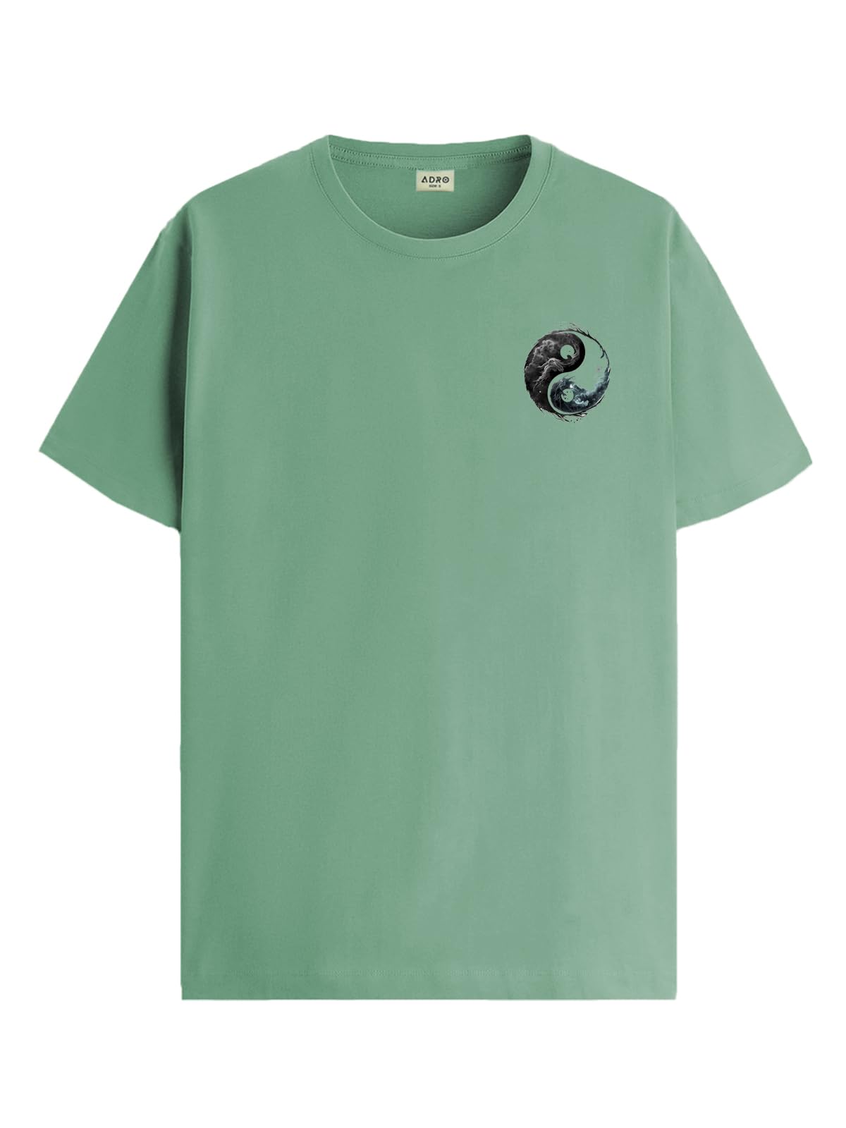 ADRO T-Shirts for MenChest Printed T-Shirt for MenCotton Tshirt for Men|RN24-STICK-YONG-PT