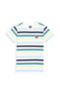 Allen Solly Boys Regular Fit Striped Casual Half Sleeve Short Sleeve T-Shirt