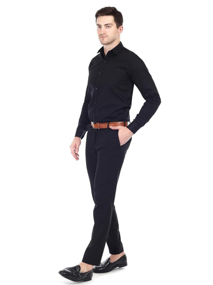 Xjarvis Ozark Cotton Solid Slim Fit Casual Shirt For Men With Pocket & Long Sleeve Button Down Shirt Collared Casual Formal Shir