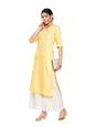 Libas WomenS Cotton Solid Straight Kurta (26312_Yellow