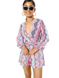 Style Quotient Women Pink & Blue Printed Jumpsuit