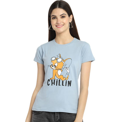 Preneum Womens Cotton Regular Fit Latest Graphic Stylish Printed Short Sleeves Casual T-Shirt || Latest Trendy & Style (Pack 4)