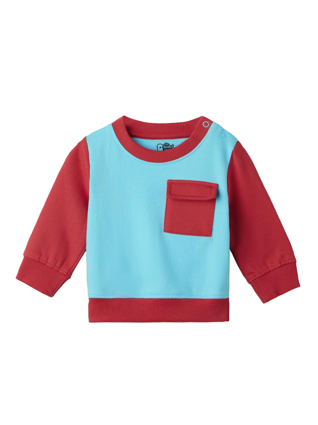The Souled Store Boys Sea Coral Cotton Sweatshirts