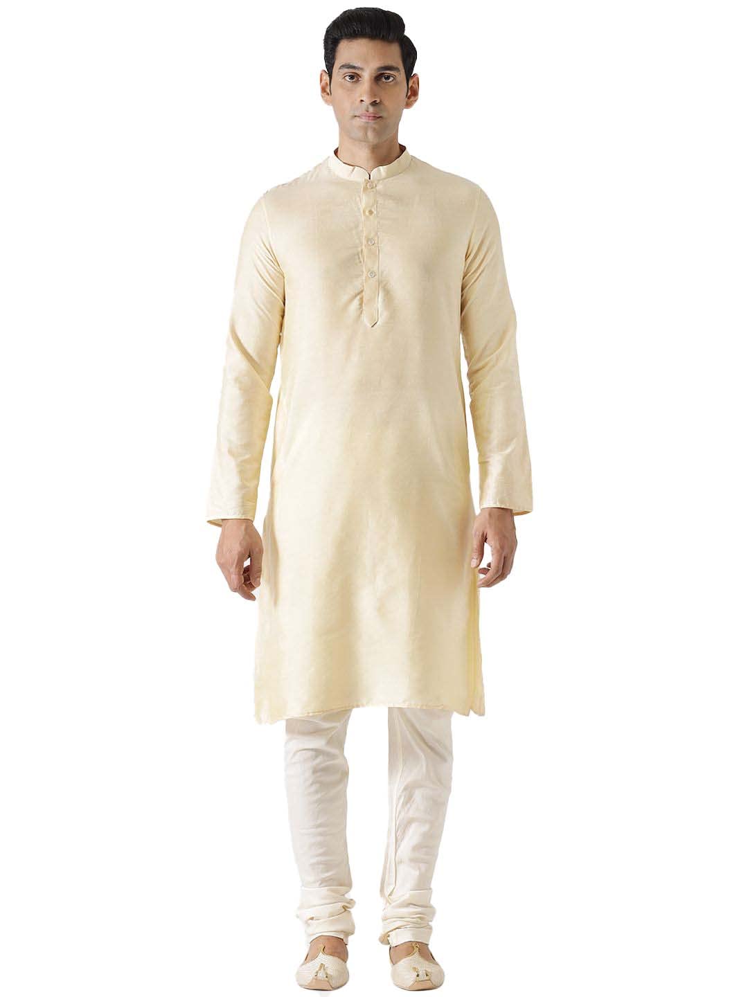 Kisah MenS Indian Ethnic Wear Kurta For Wedding & Festivals | Off White