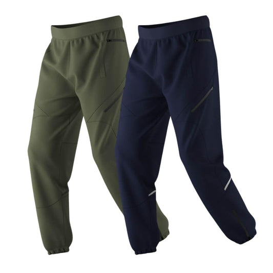 Nobero MenS Relaxed Sweatpants (1M-Bwjg-R0137_Navy Blue/Olive Green