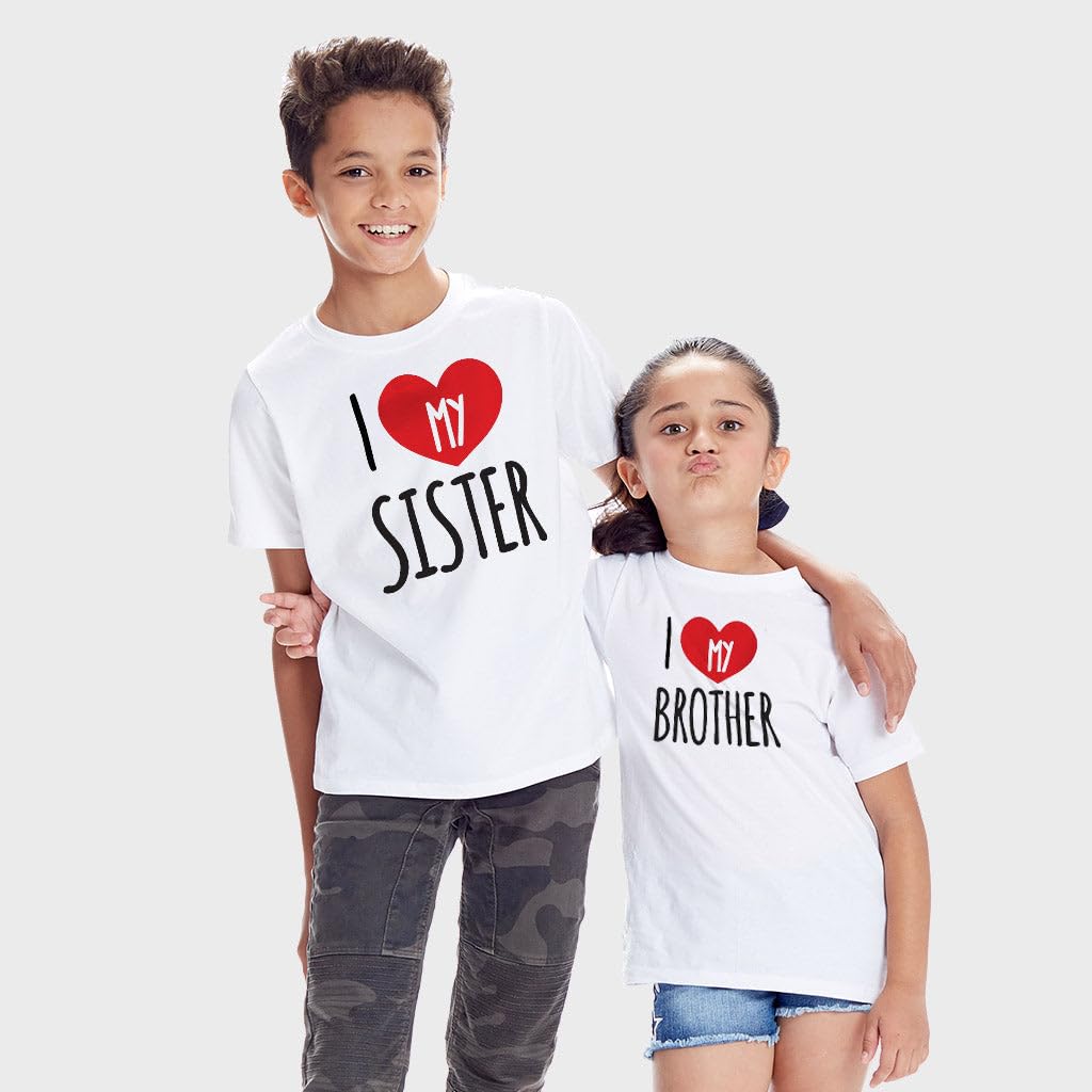 Bon Organik Girls Regular Fit T-Shirt (24RAKHI6196_Sister