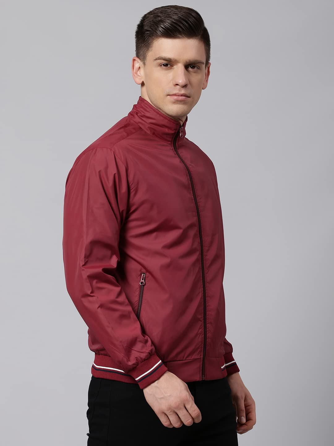 Dennis Lingo Polyester Regular Fit Full Sleeves MenS Panelled Shell Jacket With 2 Pockets - Lightweight Casual Winterwear For M
