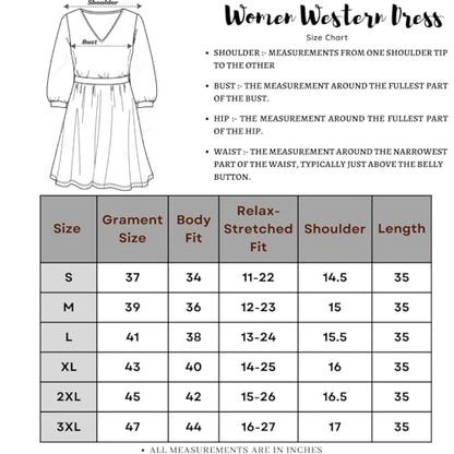 OM SAI LATEST CREATION Womens Crepe A-Line Western Dress for Women | Ruffled Sleeve, Knee-Length Dress | Midi Western Dress for