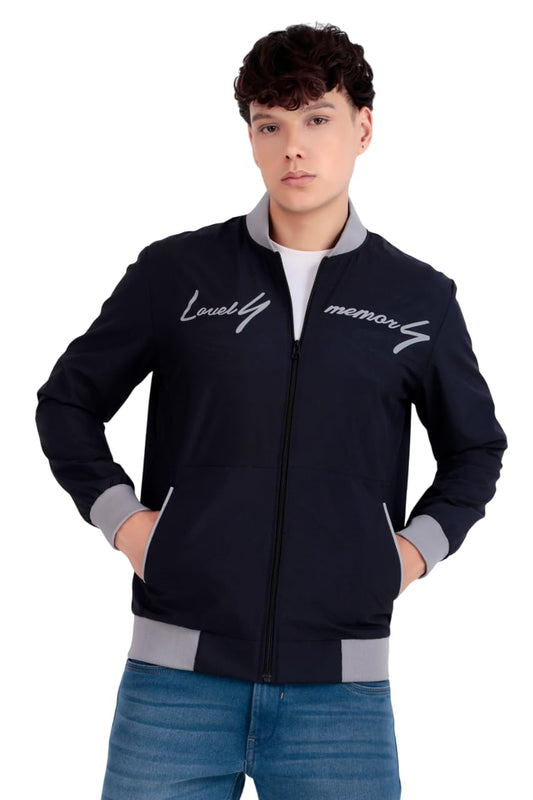 TAGAS Mens Regular Fit Zip-Up Casual Jacket for Winter and Mosoon || Bomber Jacket for Men || Latest Stylish Jacket For Men ||M