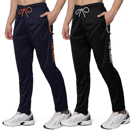 Pinkmint Mens Combo Casual Trousers l Stylish Side Pocket with Zip l Lightweight & Comfortable Troser Pant for Summer (Pack of