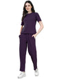 Selvia Womens Co-ords Set|Lycra Top and Trouser Set|Casual Co-ords Set for Women|Two Piece Co-ord Set|Top & Pant Set(707CTK1166