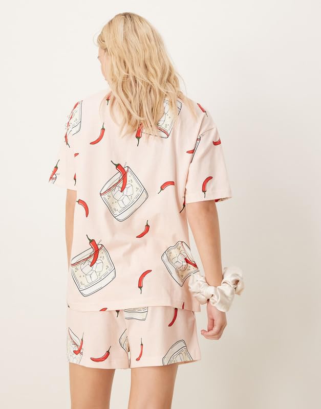 SMOWKLY Womens Premium Cotton Blend Stylish Digital Printed Pajama Co-Ords || Matching lower tshirt Sleepwear Nightwear Cute Pj