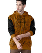 Noble Monk MenS Printed Cotton Blend Hooded Neck Sweatshirt | Full Sleeves | Casual Hoodie For Men