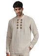 Be Active MenS Neck Embroidery 100% Cotton Short Kurta With Mandarin Collar || Short Kurta For Men Cotton || Stylish Short Kurt