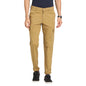 Turtle Men Cotton Stretch Dark Beige Solid Cargo Pant