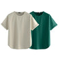 Juneberry Pure 100% Cotton Oversized Loose Baggy Fit Round Neck With Drop Shoulder Half Sleeves Boyfriend T-Shirt Combo For Wome