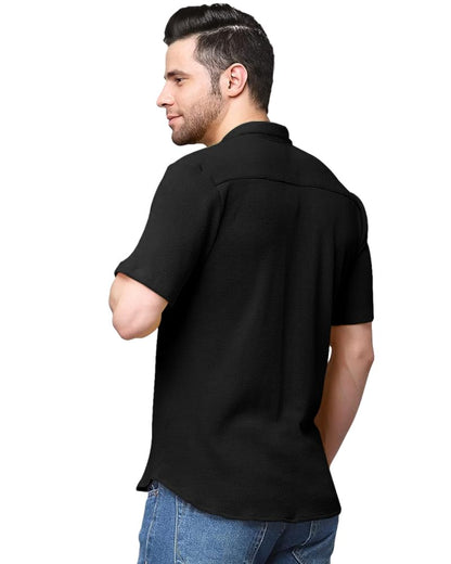 Nobel Monk MenS Solid Casual Shirt |Half Sleeve | Regular Fit |Stylish Shirt For Men