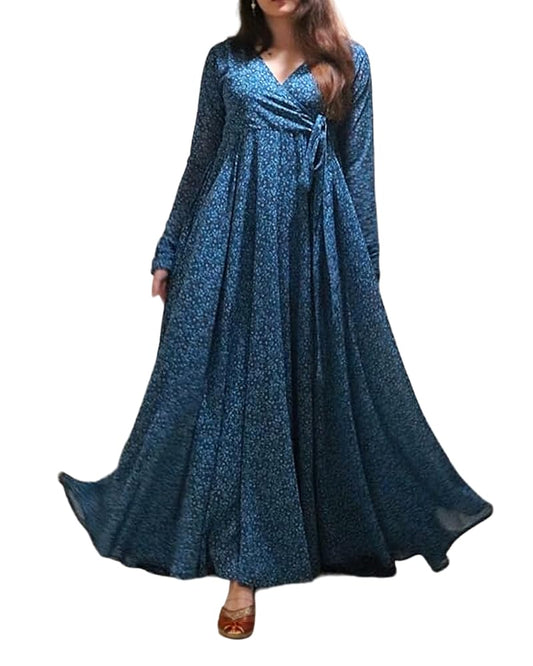 Noble Monk Women'S Fit And Flare Full Sleeve Dress