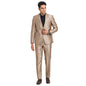 Turtle Men Terylene Rayon Tailored Fit Brown Formal Suits (2 Piece)